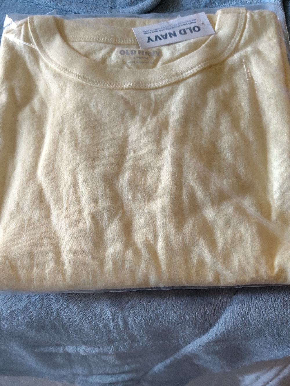 Old Navy Pale Yellow Crewneck Tee